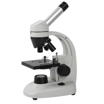 Buen precio Venta caliente Avanzado NK-T18 40X-640X Microscopio monocular estudiantil con iluminación LED de fondo