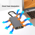 Adattatore Hub Hub Hub da 8 in 1 USB C HUB