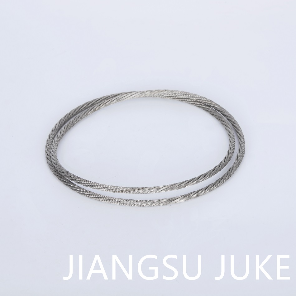 Cordão de aço inoxidável 7x7 forma de anel por mão-de-tecido