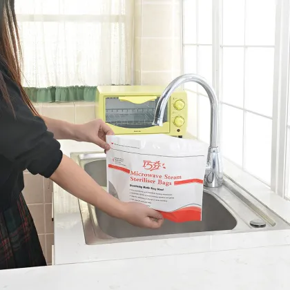 Quick Clean MicroSteam Breast Pump Parts Sterilizer Bag