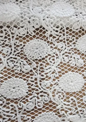 Cording embroidery flower embroidery