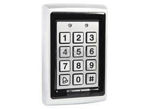 Rugged metal waterproof backlit numeric access control outd