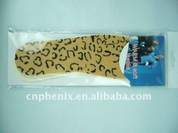 Leopard grain memory foam shoe pad insoles foot care shoes comfort anti--ARTHRITIS