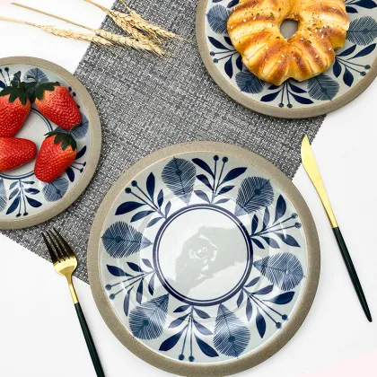 ceramics plate round ceramic charger plate porcelain dish