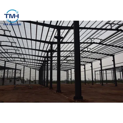 Prefabricated low price structural steel building warehouse light steel structures