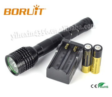 Hot sale SL3T6 18W/ 4000mAh Aluminum CREE T6 LED Rechargeable Flashlight With AC Charger And Battery