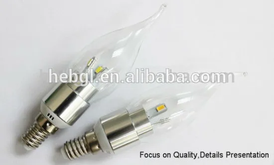 K1 E14 led candle bulb 3w CE RoHS Epistar Sample available