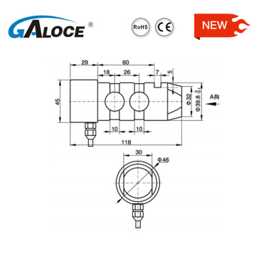 Pin de sensor de carga de acero inoxidable 15kn