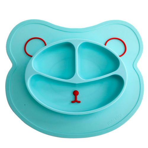 animal shape design baby food eating dinner mat