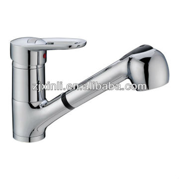 High Quality Brass Kitchen Mixer with Pull Out Sprayer, Polish and Chrome Finish, Best Sell Mixer