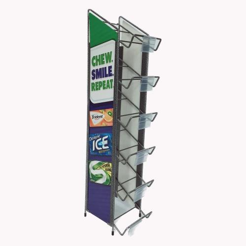 Countertop Metal rack for biscuits in supermarkets