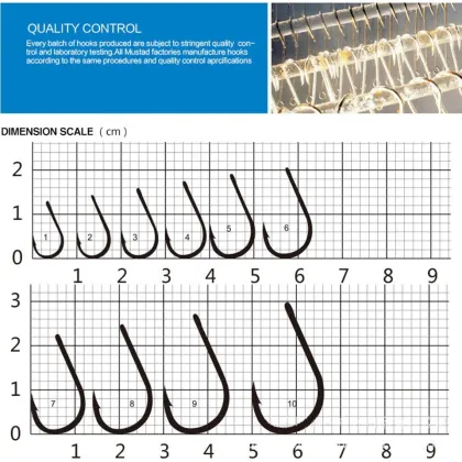 Mustad 10104SP-BN Super Power Sea Fishing Carbon Steel Circle Hook for Big Carp