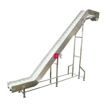 Customize PVC Belt Cleated Climbing Food Grade Elevator Hopper Incline Conveyor Belt