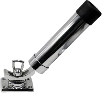 316 Stainless Steel Adjustable Fishing Rod Holder: Hoffen Deck Mount for Marine Yacht and Boats