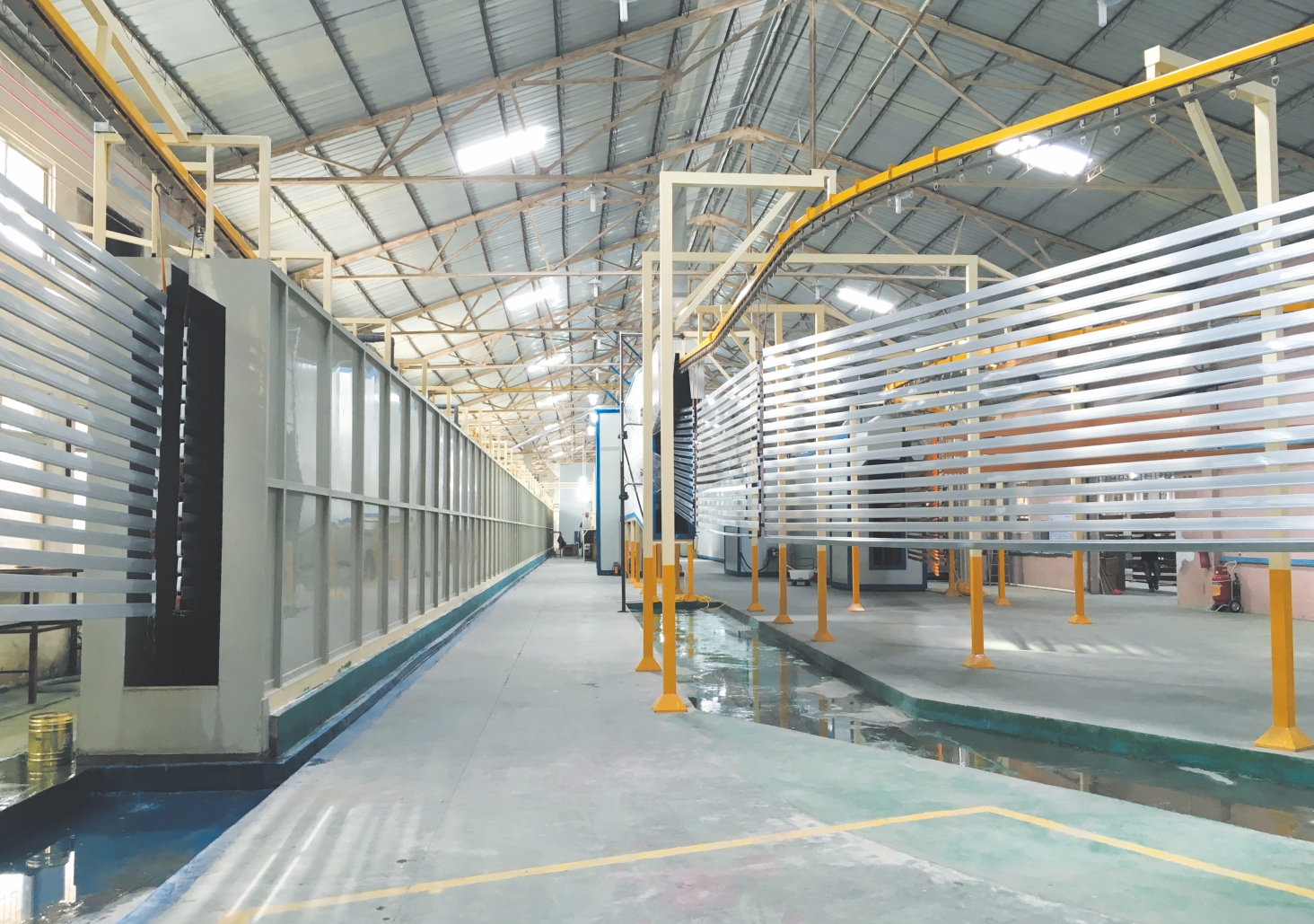 Electrostatic Aluminium Powder Coating Booth with Gun