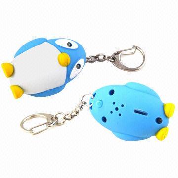 New Design Hot Sale Penguin Animal Flashlight Key Chain Wholesale