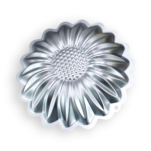 Novelty Cake Pans Aluminium Alloy Sunflower Cake Pan Supplier