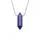 Natural Crystal Double Hexagonal Pointed Gemstone Pendant Necklace with 45cm Chain Gemstone Hexagon Point Pendant choker