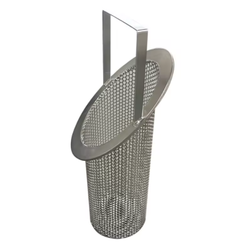 China Factory Customized SS 316 Mesh Perforated Pleated Candle Filter Basket