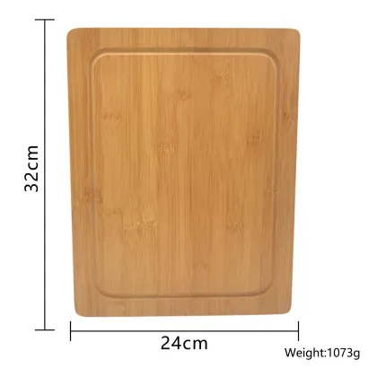 Bamboo Chopping Board - Thick Rectangular Kitchen Cutting Board