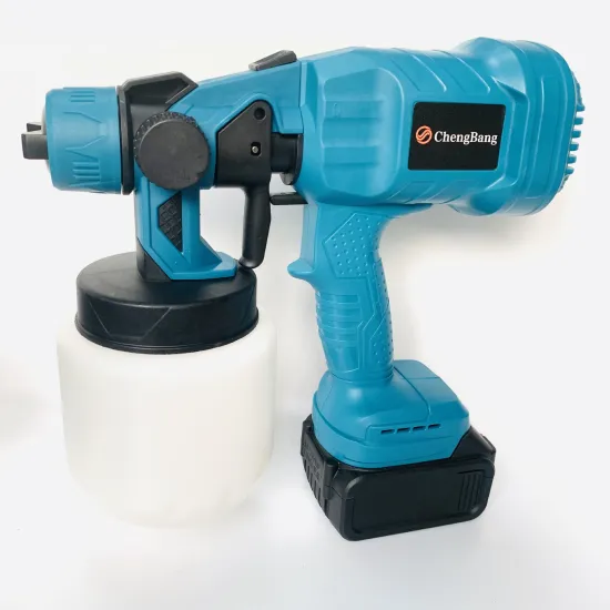 20V Rechargeable Cordless Lithium Paint Sprayer: Portable DIY Airless Spraying Machine with 800ml Capacity Tool Set