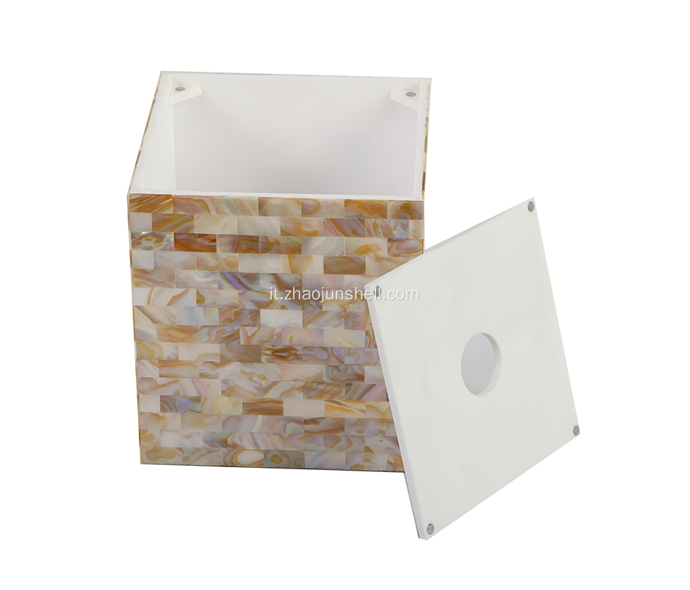 Scatola di carta per tessuti a conchiglia di alta qualità per la decorazione domestica