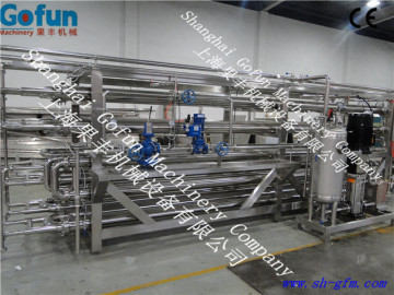Advanced designed industrial tube in tube UHT mango jam pasteurizing system made in China