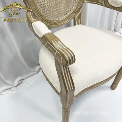 Antique French King Louis XV Dining Arm Chair for Bride and Groom