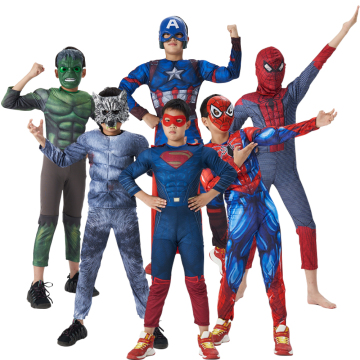 Child Superhero Spiderman Costume for Halloween