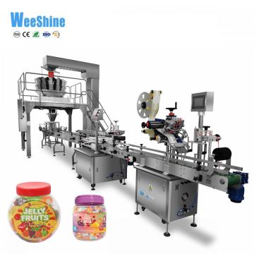 Automatische Bonbonbonbon -Weichgummi -Flaschenfüllmaschine