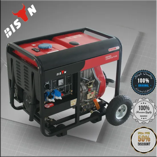 Bison China Zhejiang Air Cooled Single Cylinder 2000w Diesel Power Kraft Generator