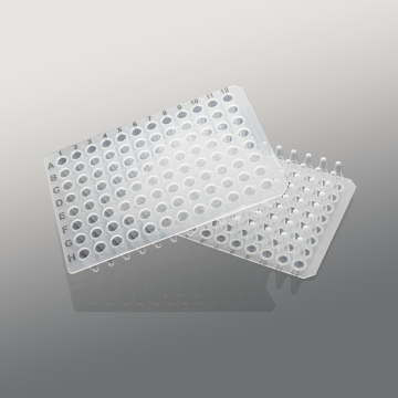 0.2ml 96-well PCR plate without skirt, transparent