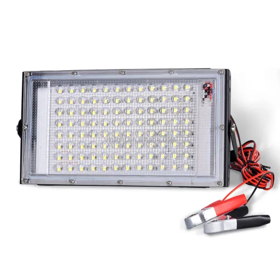 High Brightness 100W 12V LED Flood Light with Battery Alligator Clip for Outdoor Activities