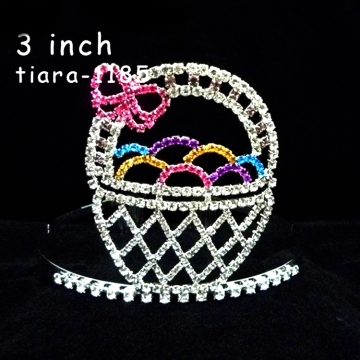 3 inch crystal Easter tiara