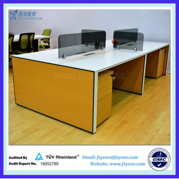 Q7 Office Partition Desk Systems with 12mm Tempered Glass