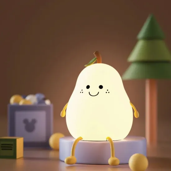 Wholesale LED USB Rechargeable 7 Colors Dimming Touch Cartoon Cute Bedroom Decor Silicone Table Lamp - Peach Night Light" 

However, for a more concise and SEO-friendly title, consider:

"7 Colors Dimming Touch Silicone Table Lamp - Peach Night Light