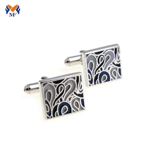 Square enamel custom your own cufflink design