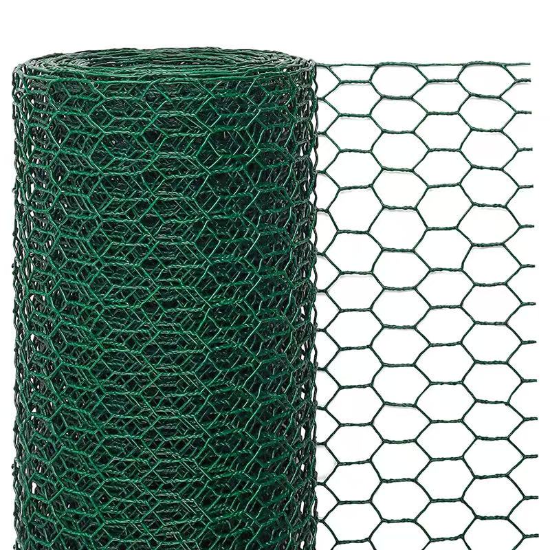 ANJIA Group PVC coated hexagonal wire mesh closeup for decorative garden fencing and animal cages