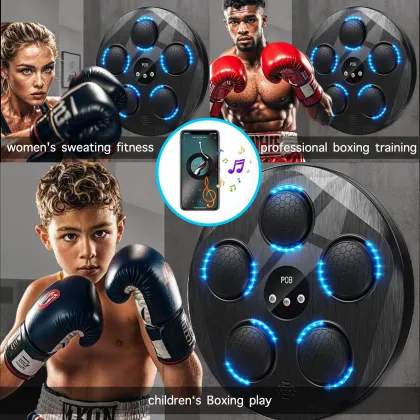 Wall Mounted Leather Music Boxing Machine