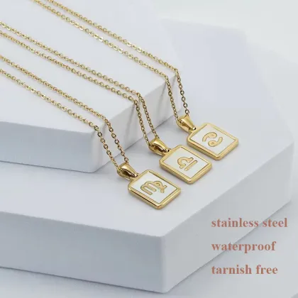 18K Gold Plated Zodiac Necklace - Fine Astrology Pendant Jewelry