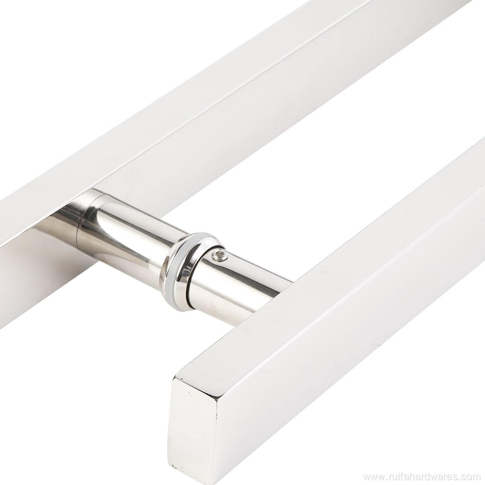 Stainless Steel H-Shaped Glass Door Handle