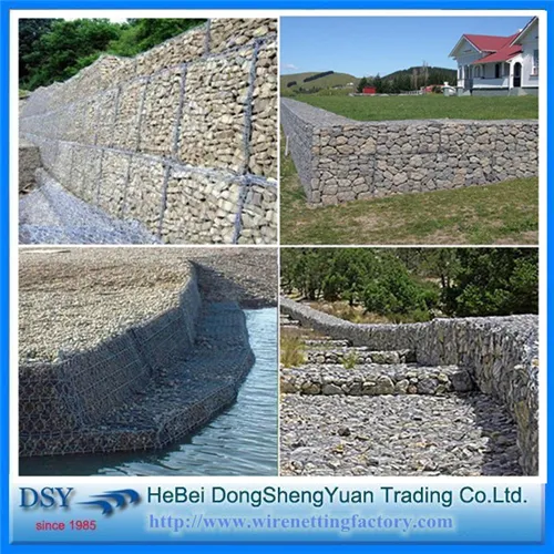 Galvanized/ PVC Coated Hexagonal Mesh Gabion Box