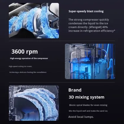 Cross-Border Hot-Selling Small Household Ice Cream Machine