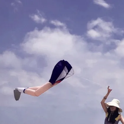 3D Large Leg Kite: Soft Inflatable Single Line Kite for Easy Outdoor Flying