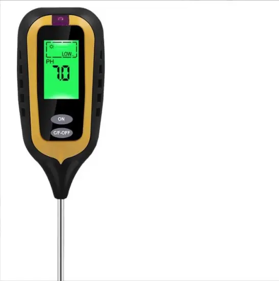 Four-in-One Soil Detector: pH, Humidity, Light, Temperature for Gardening