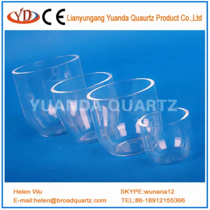 quartz crucible supplier and high temperature quartz crucible