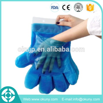 Custom S M L XL Disposable pe examination glove