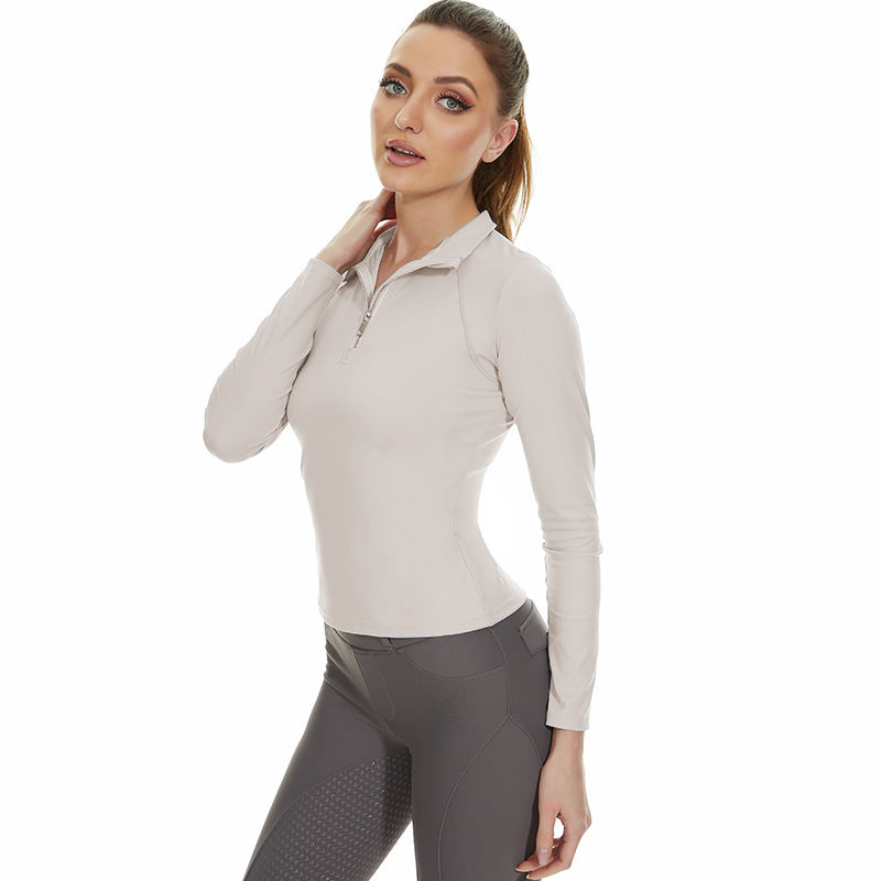 pink gray equestrian base layer