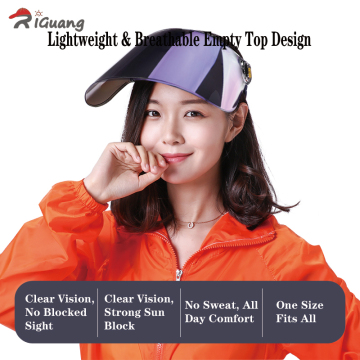 Lightweight Open-Top Sun Visor for Breathable Comfort