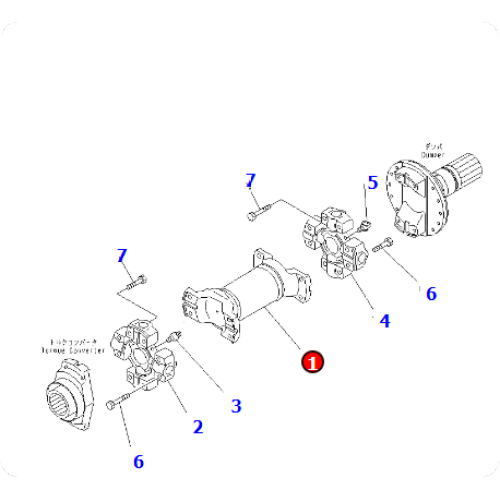 Wheel loader WA600-6 yoke 426-20-31660